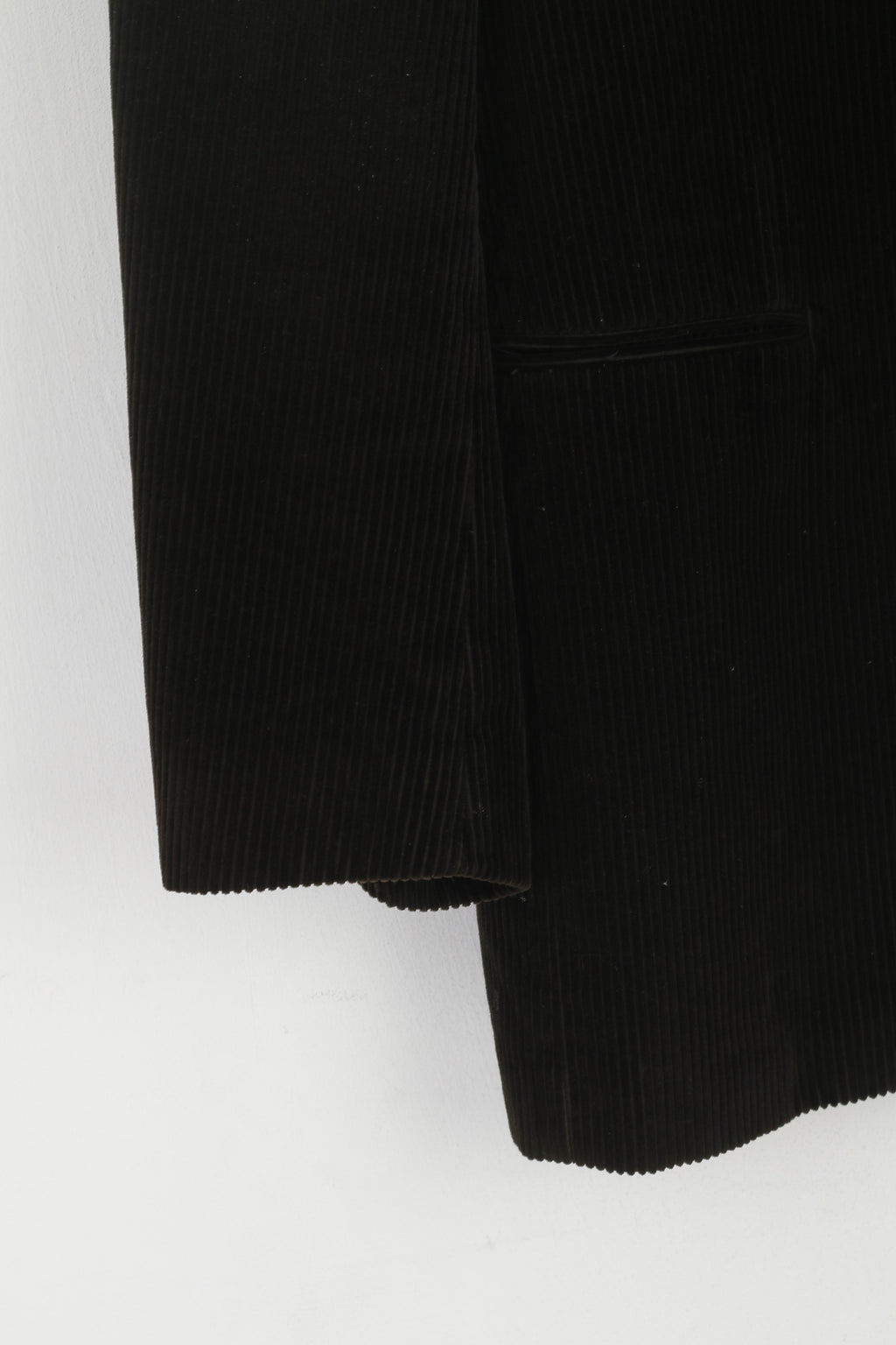 Hugo Boss Men 50 40 Blazer Dark Green Corduroy Cotton Vintage Single Breasted Jacket