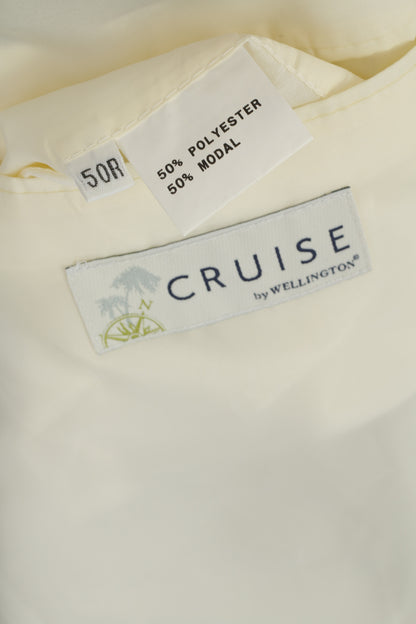Cruise by Wellington Men 50 Blazer Gray Vintage Single Breasted Retro Jacket