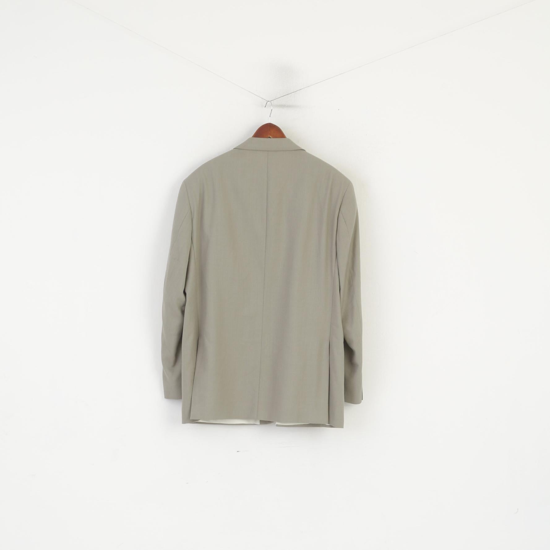 Cruise by Wellington Men 50 Blazer Gray Vintage Single Breasted Retro Jacket