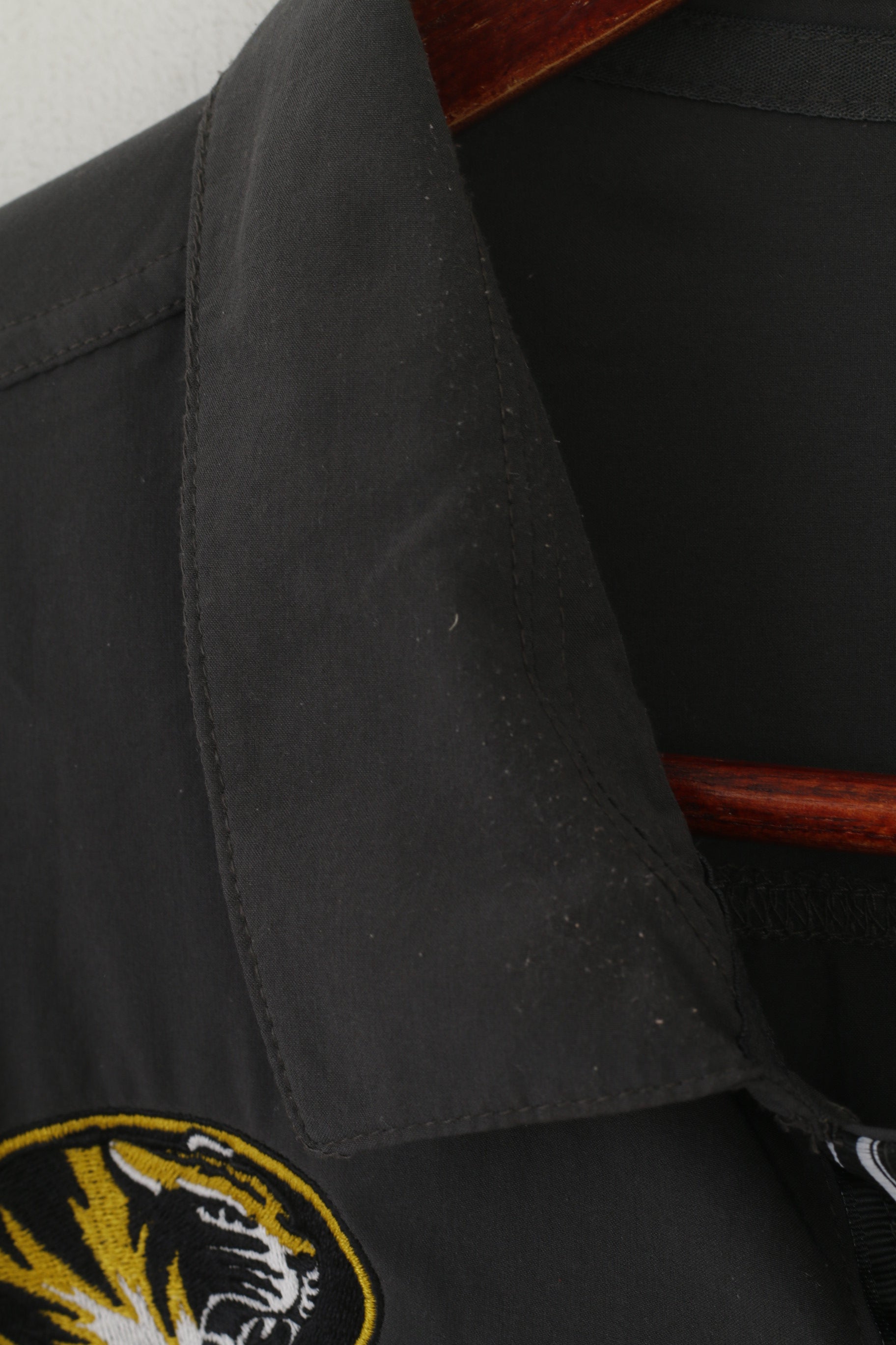 Nike Men S Casual Shirt Gray Dr-Fit Mizzou Tigers Soccer Vintage Sport Top