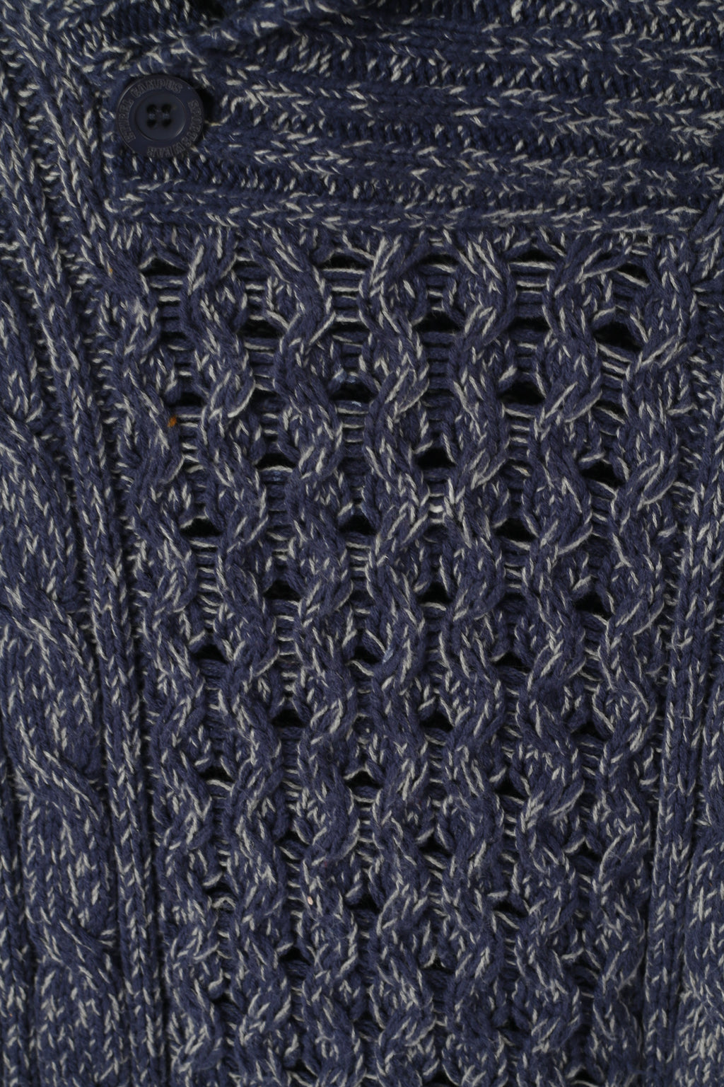 ETIREL Campus Sportswear Hommes L Jumper Marine Tricot Coton Col Châle Pull