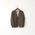 Hugo Boss Uomo 54 44 Blazer Talpa Giacca monopetto in misto lana mohair vintage