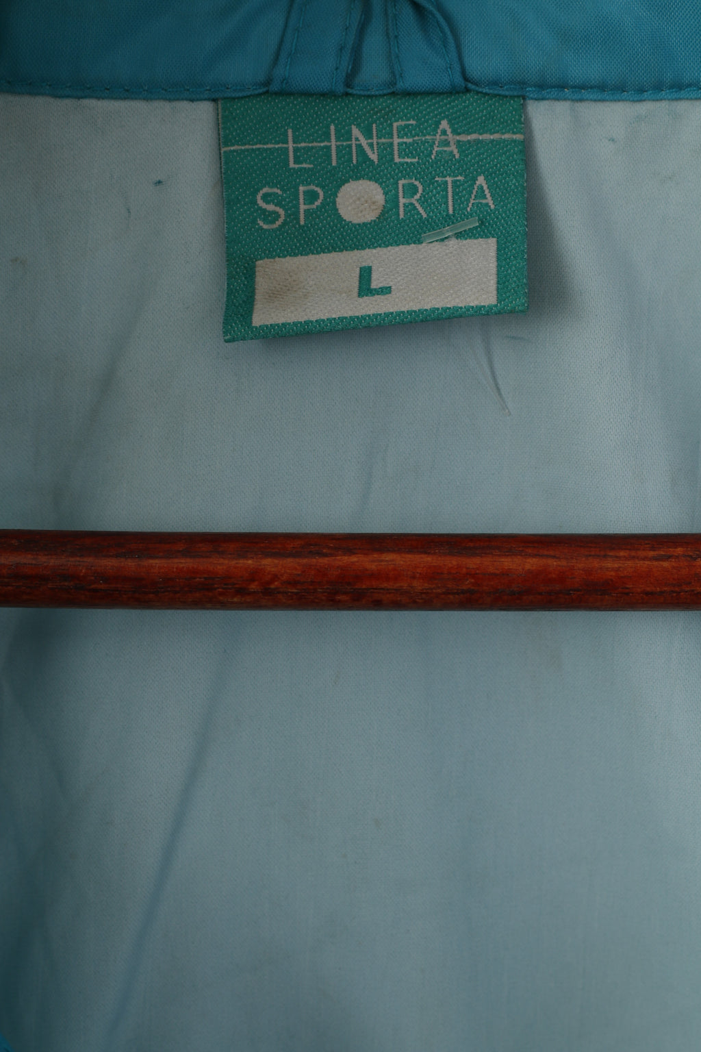 Linea Sporta Hommes L Veste Vintage Vert Nylon Imperméable Caché Capuche Pleine Fermeture Éclair Haut