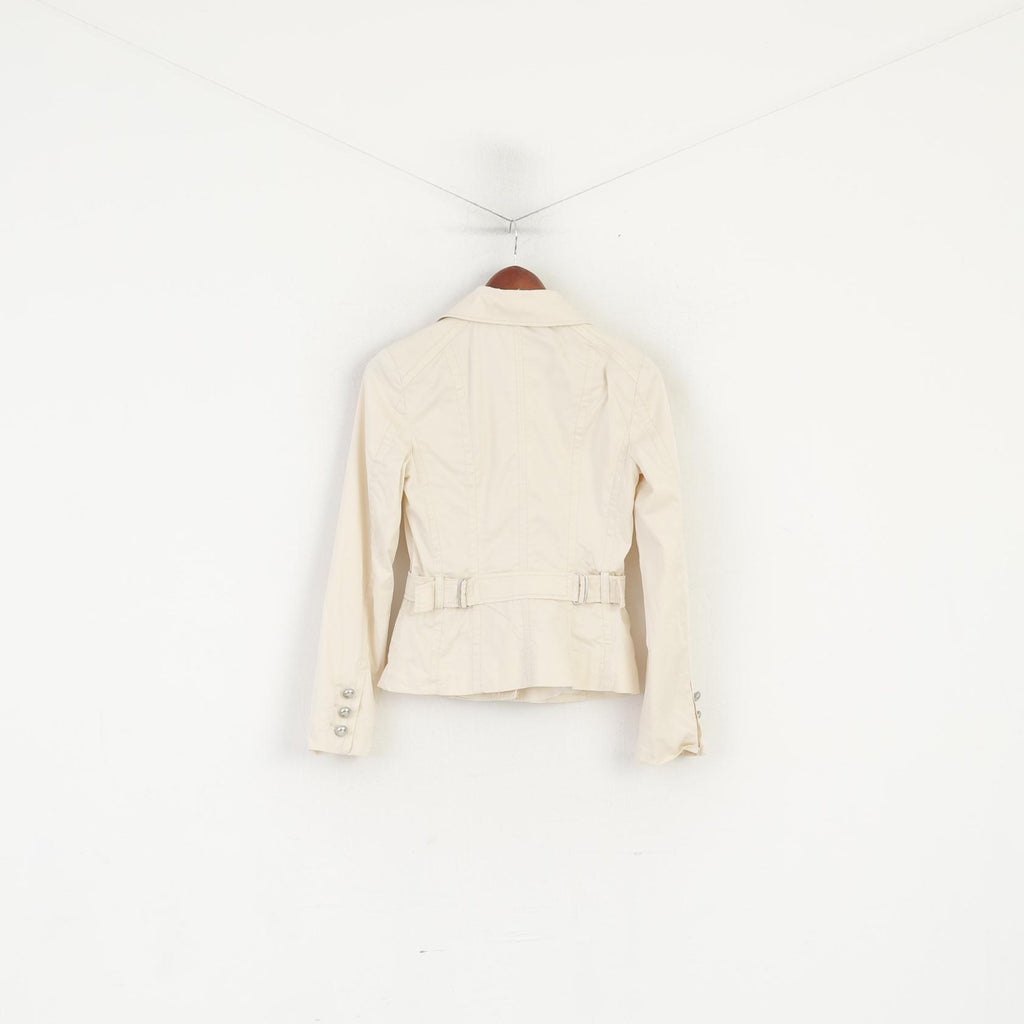 Marc Cain Donna 1 XS Abito Blazer Beige Pantaloni in cotone Giacca bootcut Set su misura 