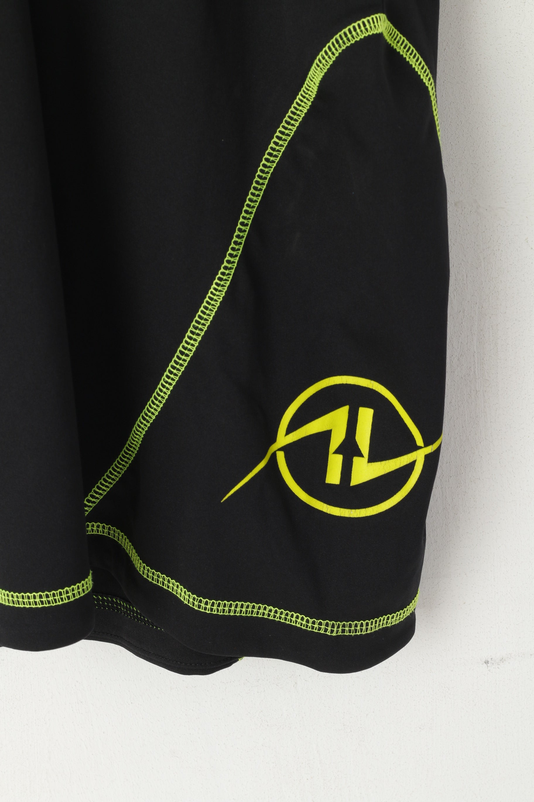 Le coq Sportif Men M Shirt Black Hibernian Edinburgh Football Club Jersey Sport Top