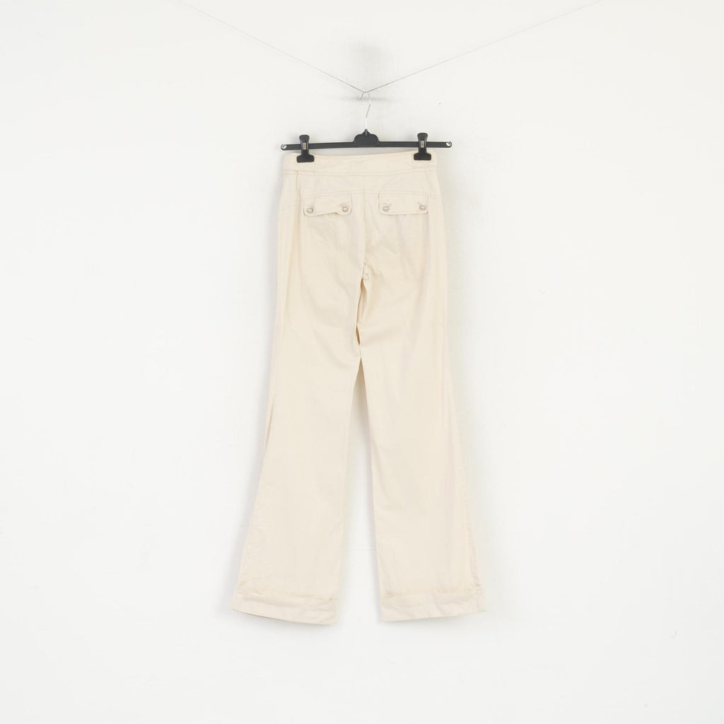 Marc Cain Donna 1 XS Abito Blazer Beige Pantaloni in cotone Giacca bootcut Set su misura 