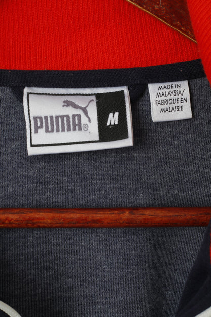 Puma Hommes M Sweat Marine Vintage Training Full Zipper Retro Track Top