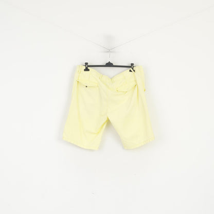 Jet Lag Uomo 40 56 Pantaloncini Bermuda casual estivi in ​​cotone giallo