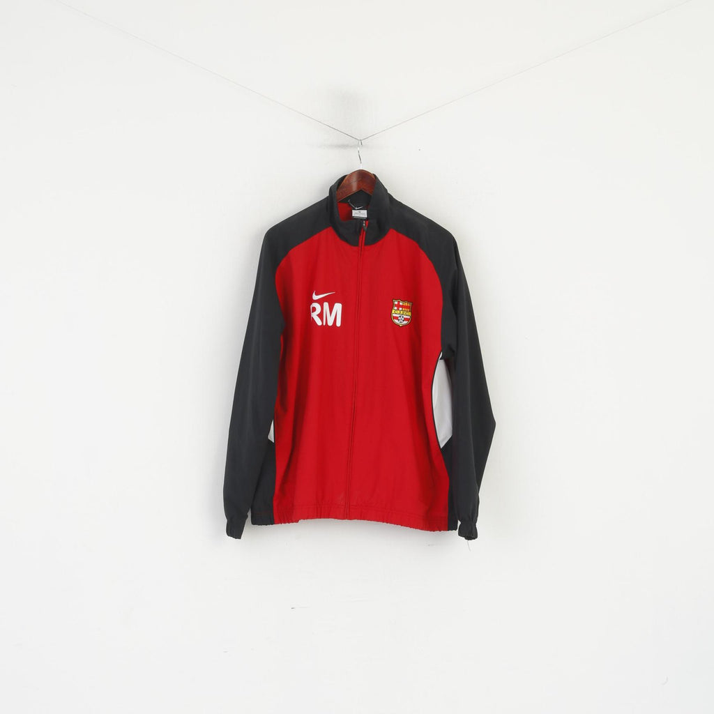 Nike Cramlington Juniors FC Hommes L Veste Rouge Vintage Full ZipperFootball Top