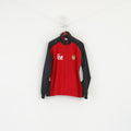 Nike Cramlington Juniors FC Hommes L Veste Rouge Vintage Full ZipperFootball Top