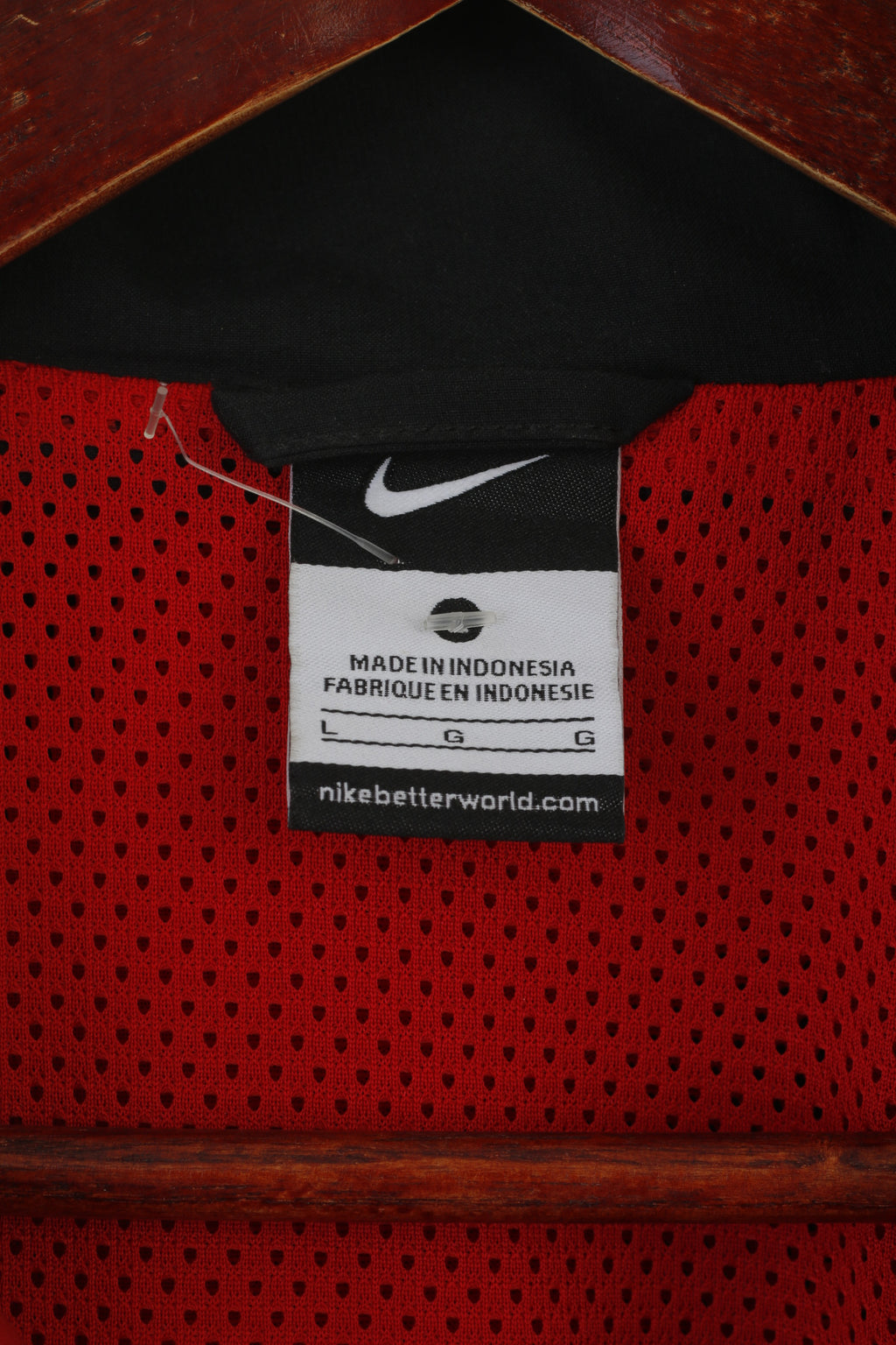 Nike Cramlington Juniors FC Hommes L Veste Rouge Vintage Full ZipperFootball Top