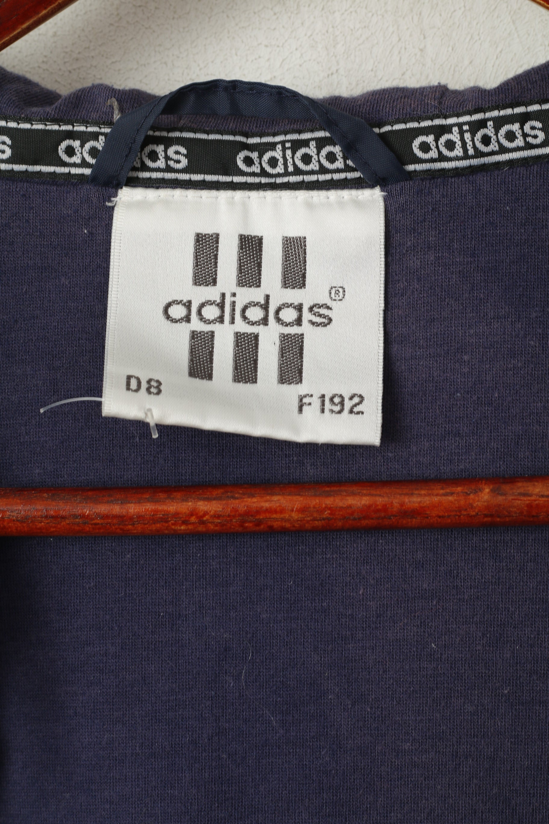 Adidas Hommes L 192 Veste Marine Vintage Équipe Nationale de Handball Suède Zip Up Top