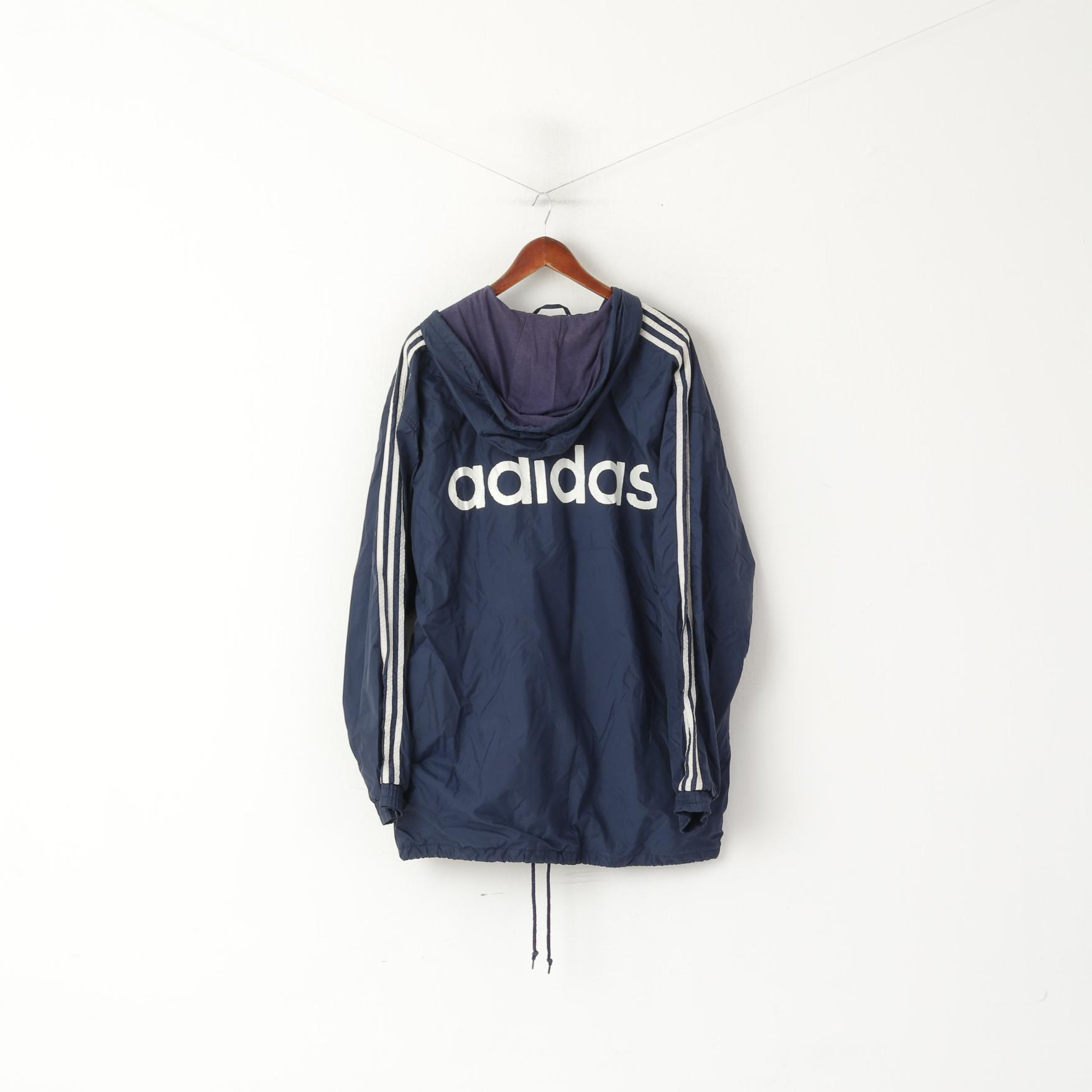 Adidas Hommes L 192 Veste Marine Vintage Équipe Nationale de Handball Suède Zip Up Top