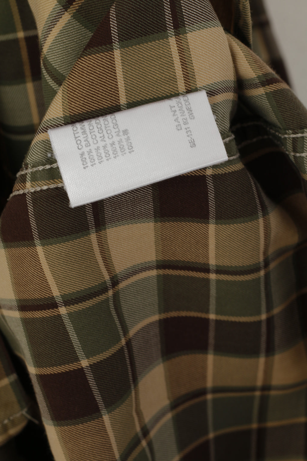 GANT Camicia casual da uomo L Top a maniche lunghe in cotone Cape Cod twill EZ FIT a quadri verdi