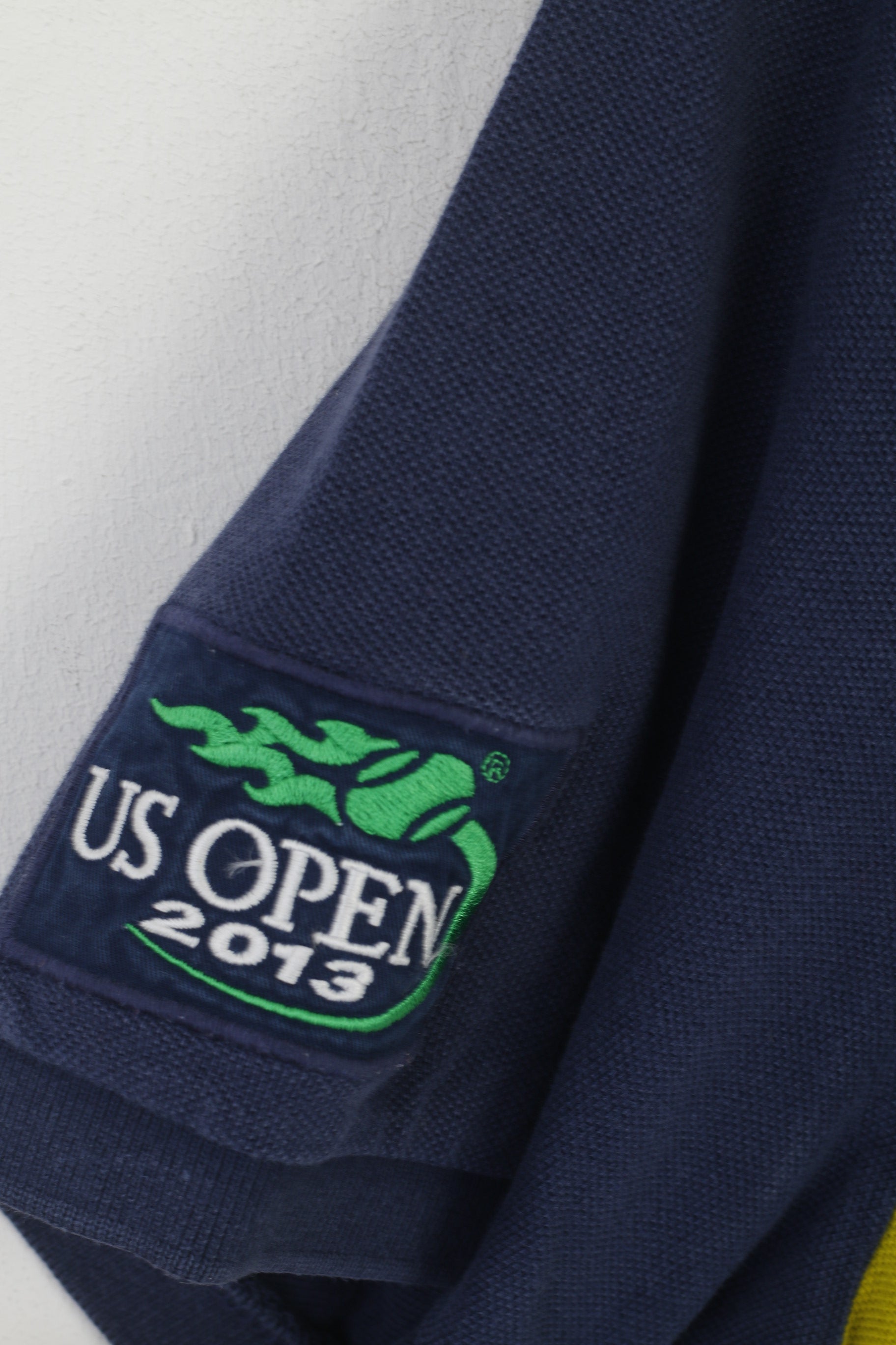 Polo by Ralph Lauren Men L Polo Shirt Navy Cotton US Open 2013 Vintage Top