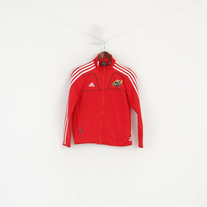 Adidas Munster Rugby Boys 152 11/12 Age Sweatshirt Red Sportswear Track Top