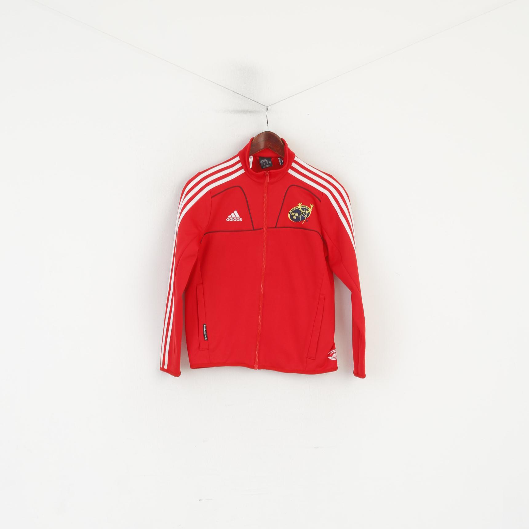 Adidas Munster Rugby Garçons 152 11/12 Âge Sweat Rouge Sportswear Survêtement