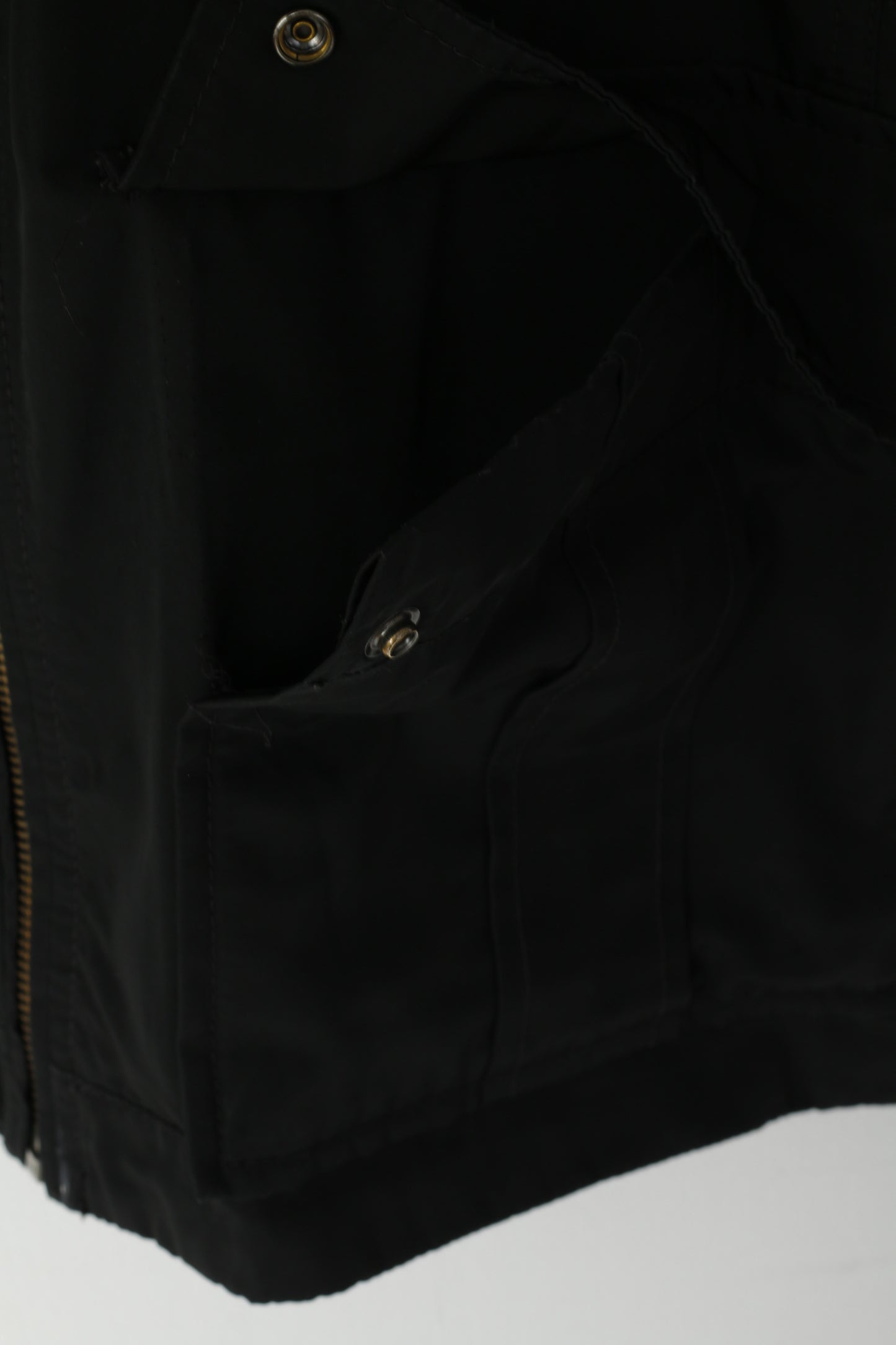 Hugo Boss Giacca da uomo 52 42R M Bomber nero lucido con zip e top leggero