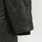 Milestone Men 52 L Jacket Black Cotton Wax Parka Winter Full Zipper Top