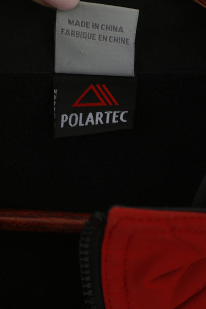 Oursky Giacca da uomo XL Rossa Softshell Polartec Cerniera completa in nylon antivento Top esterno