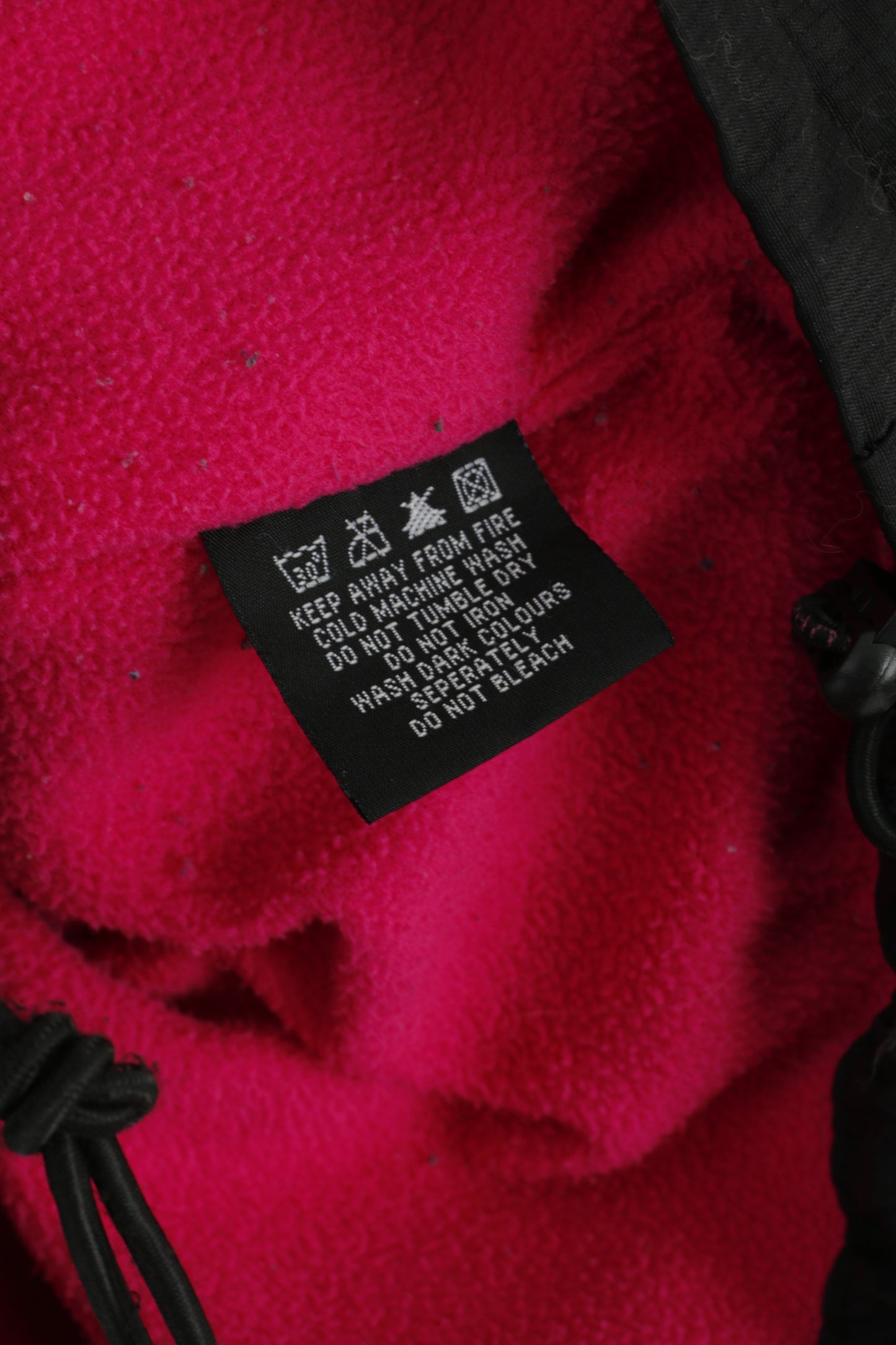 Superdry Women S Jacket Black Hooded Nylon Fleece Inside 3 Zipper Top