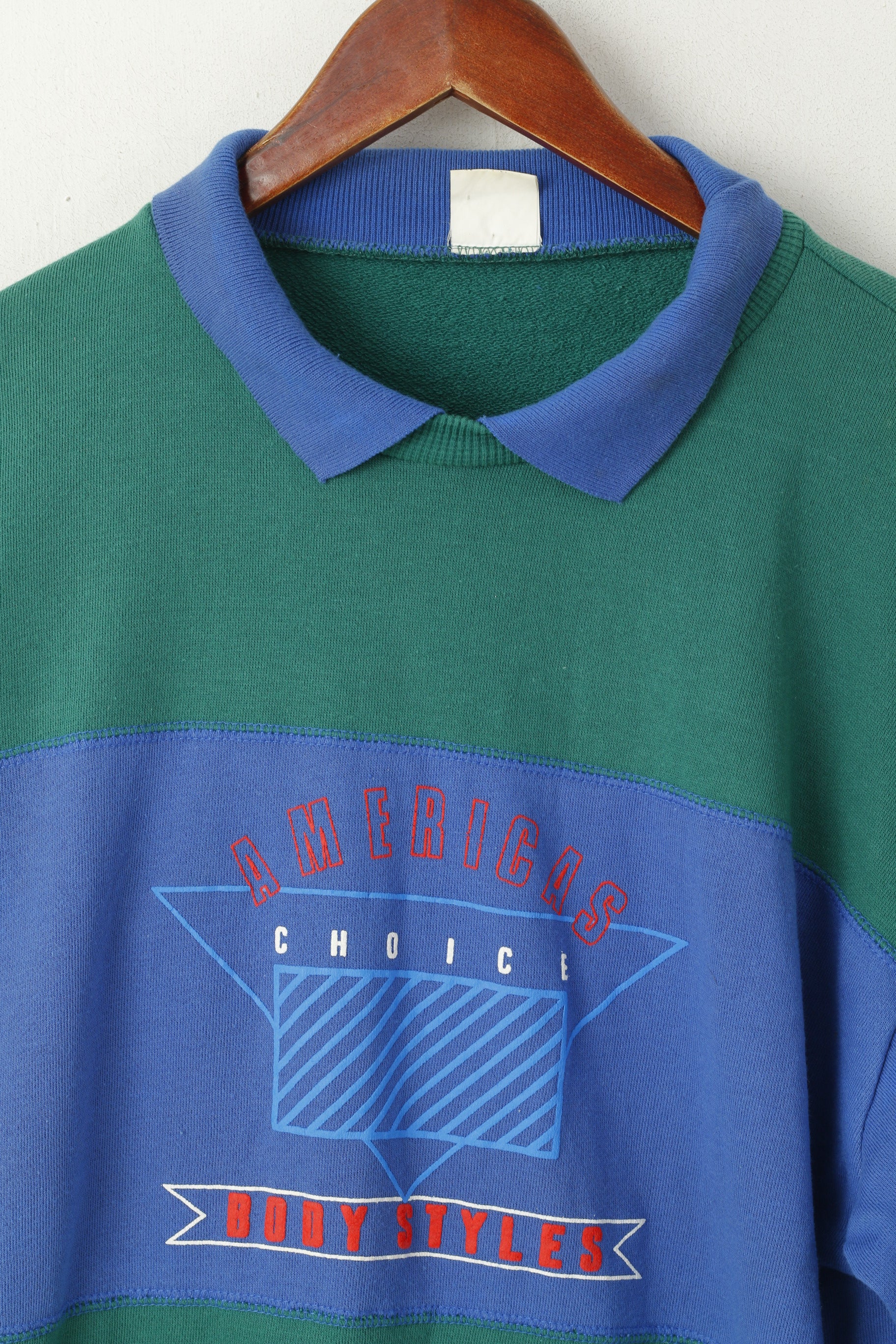 Tuta da uomo Americas Choice 48/50 M Verde cotone Vintage Body Styles Oldschool