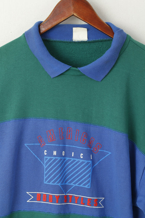 Americas Choice Hommes 48/50 M Survêtement Vert Coton Vintage Body Styles Oldschool