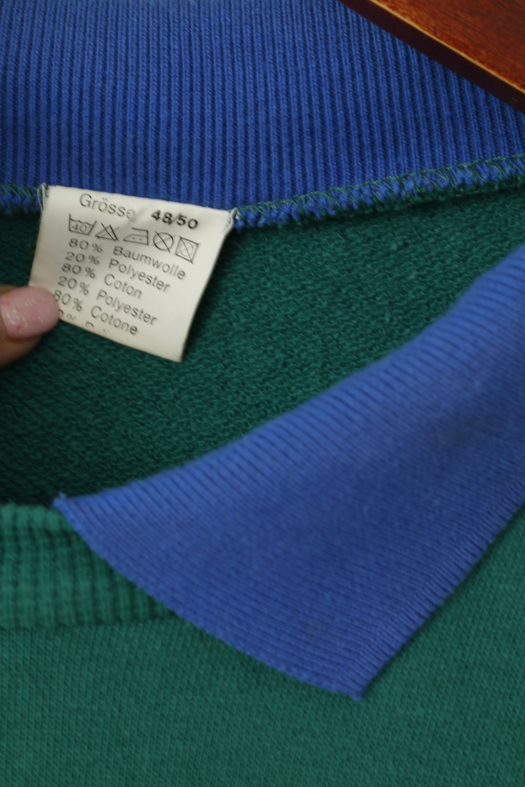 Tuta da uomo Americas Choice 48/50 M Verde cotone Vintage Body Styles Oldschool