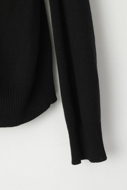 Dickies Maglione da uomo L (M) Maglione nero morbido e sottile girocollo con logo classico elasticizzato