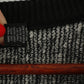 Protege Collection Men M Jumper Black beige Cotton Knit Retro V Neck Sweater