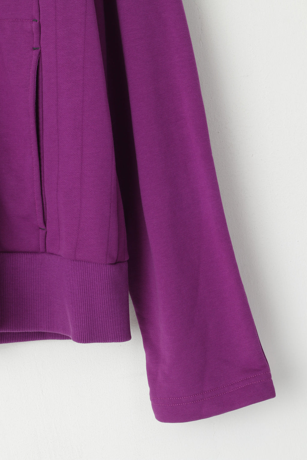 Hugo Boss Orange Men L Sweatshirt Purple Cotton Full Zipper  Plain Soft Top