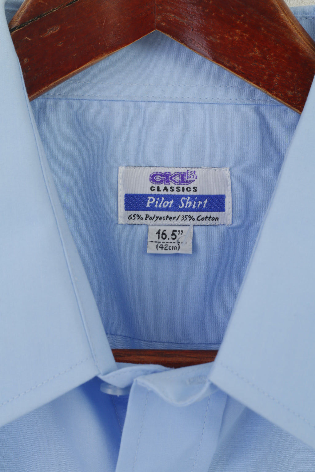 Nouveau CKL pilote chemise hommes 16.5 42 XL décontracté bleu Rangers Glasgow travail haut