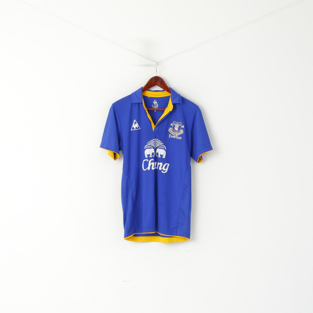 Maglia Le Coq Sportif da uomo blu Everton Football Club Sport Jersey Polo