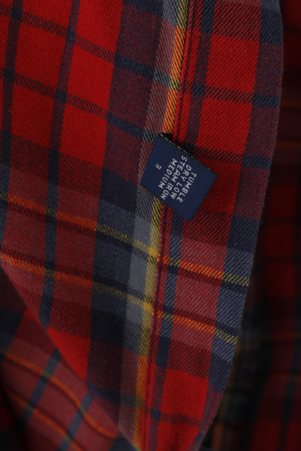 Polo Sport Ralph Lauren Men L (XL) Casual Shirt Red Checkered Cotton Long Sleeve Top