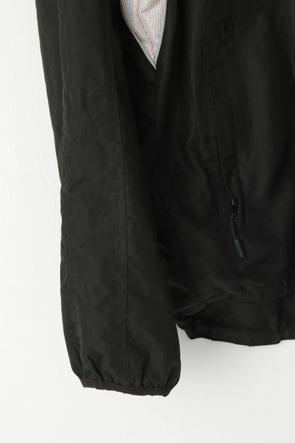 Umbro Men XL Pullover Jacket Black Hallsbergs Bollklubb Zip Neck Reflective Active Top