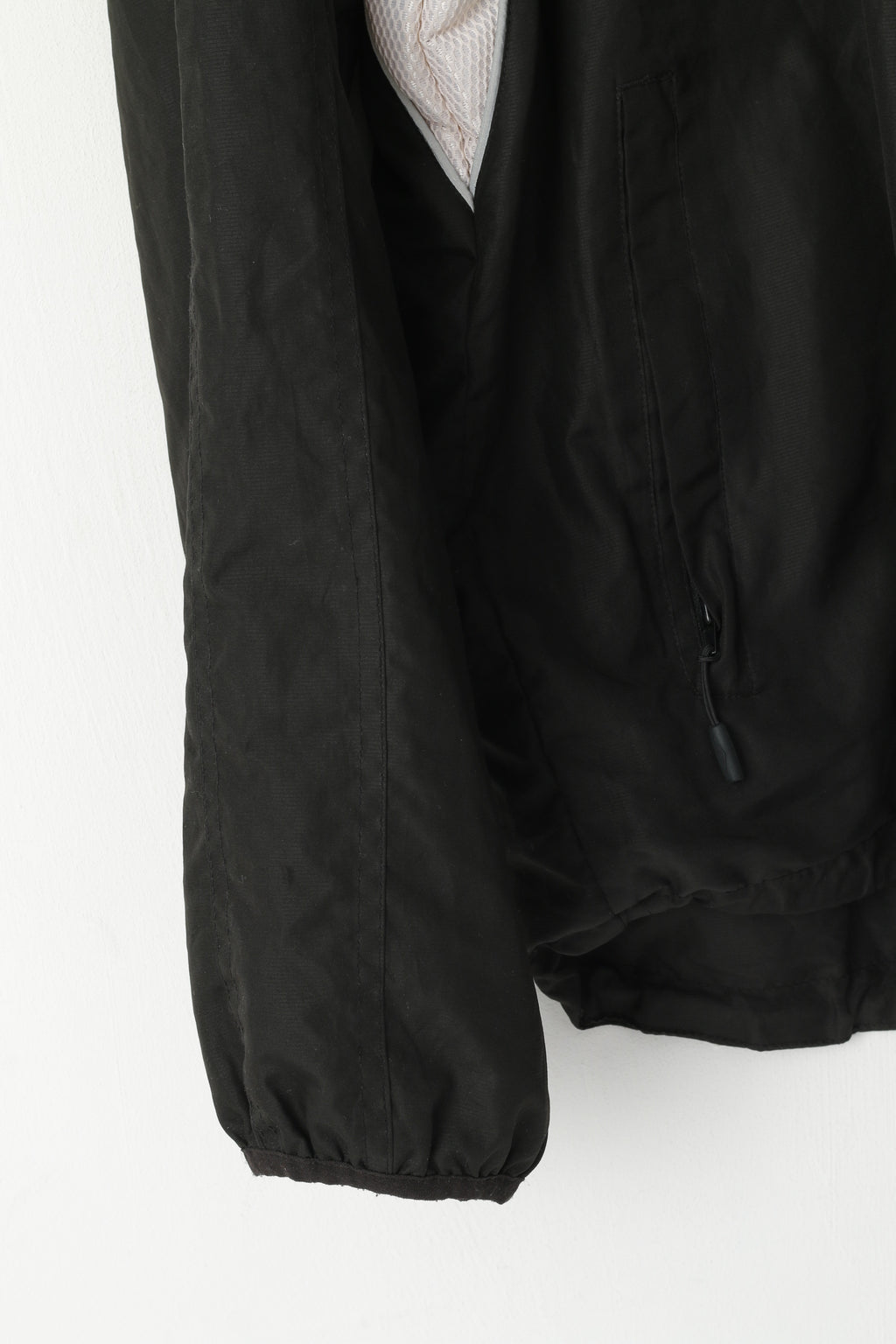 Umbro Hommes XL Pull Veste Noir Hallsbergs Bollklubb Zip Neck Réfléchissant Active Top