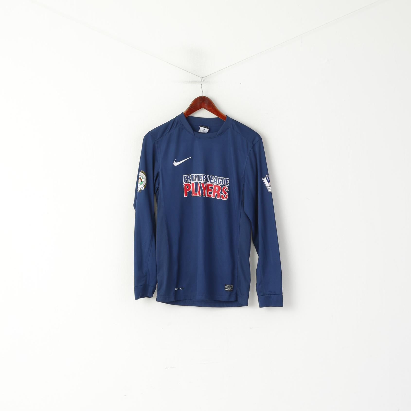 Nike Men S Shirt Navy Premier League Players Long Sleeve Footballers Association Top