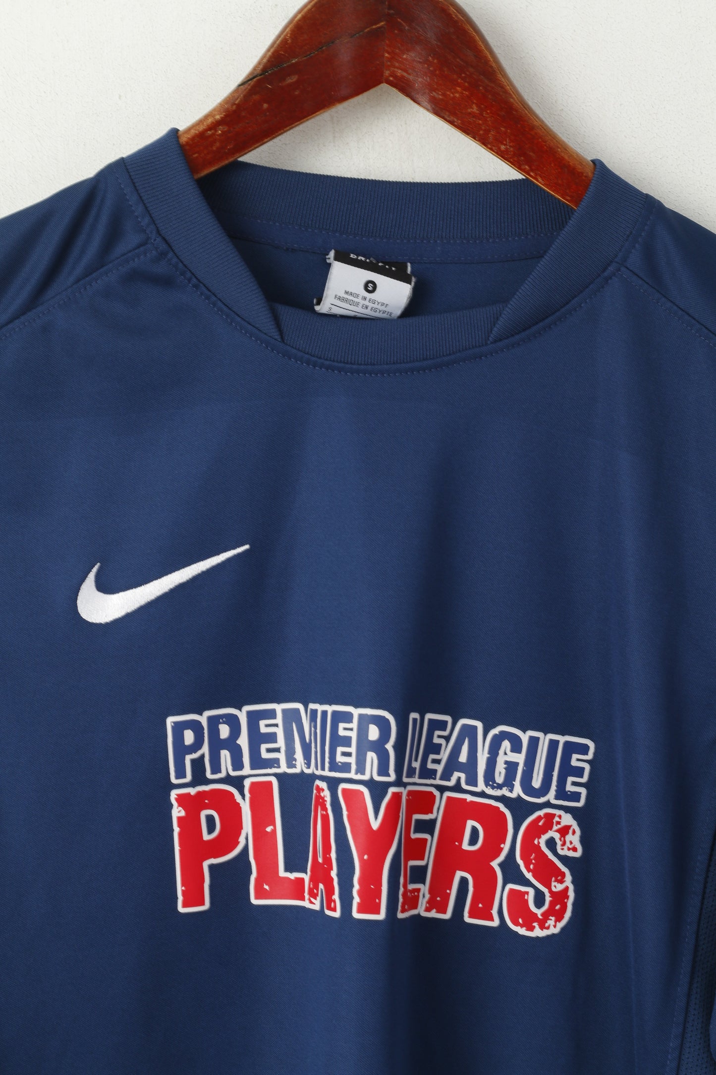 Maglia Nike da uomo, maglietta blu scuro, manica lunga, giocatori della Premier League, associazione calciatori