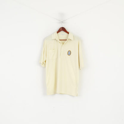 Lyle &amp; Scott Homme L Polo Jaune Coton Haggs Castle Golf Club Haut de Sport