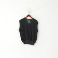 Galvin Green Men M Vest Charcoal Cotton Vintage Professional Golf Clothing Sleeveless