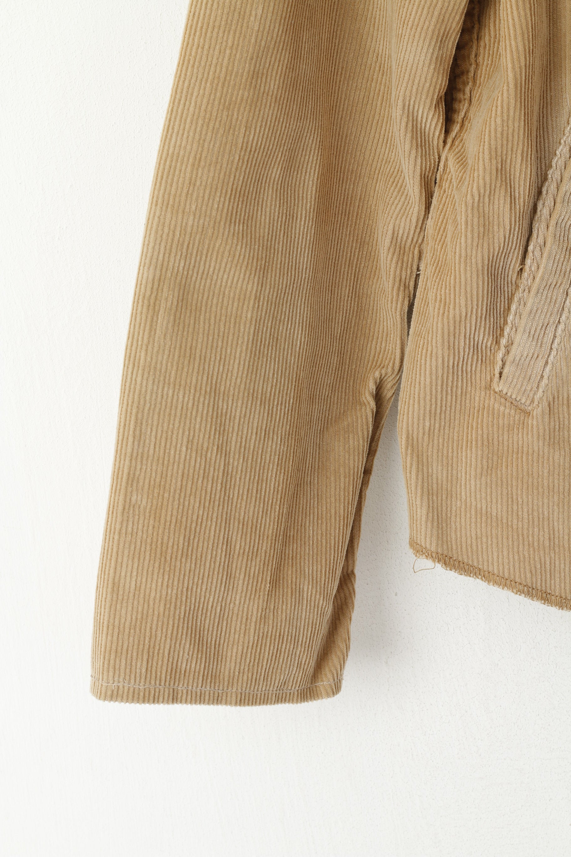 Calvin Klein Jeans Women S Denim Shirt Beige Corduroy Cotton Vintage Western Top