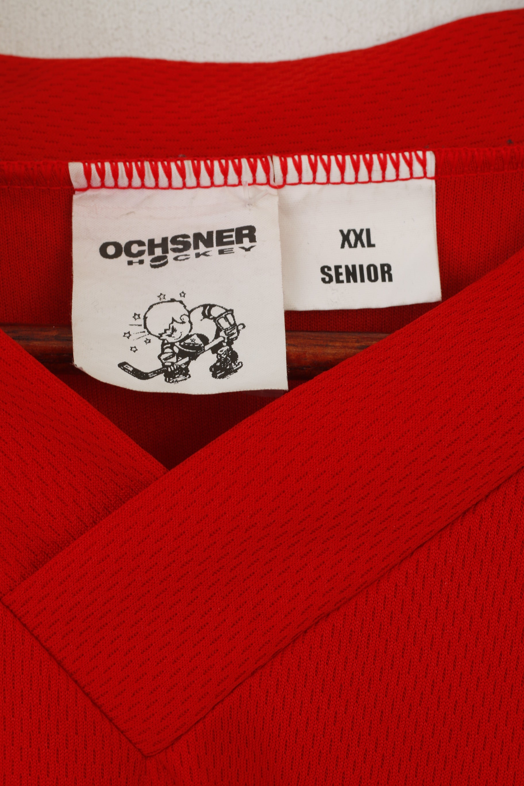 Ochsner Hockey Men XXL Oversize Shirt Red Vintage Imboden Chicago Blackhawks #97