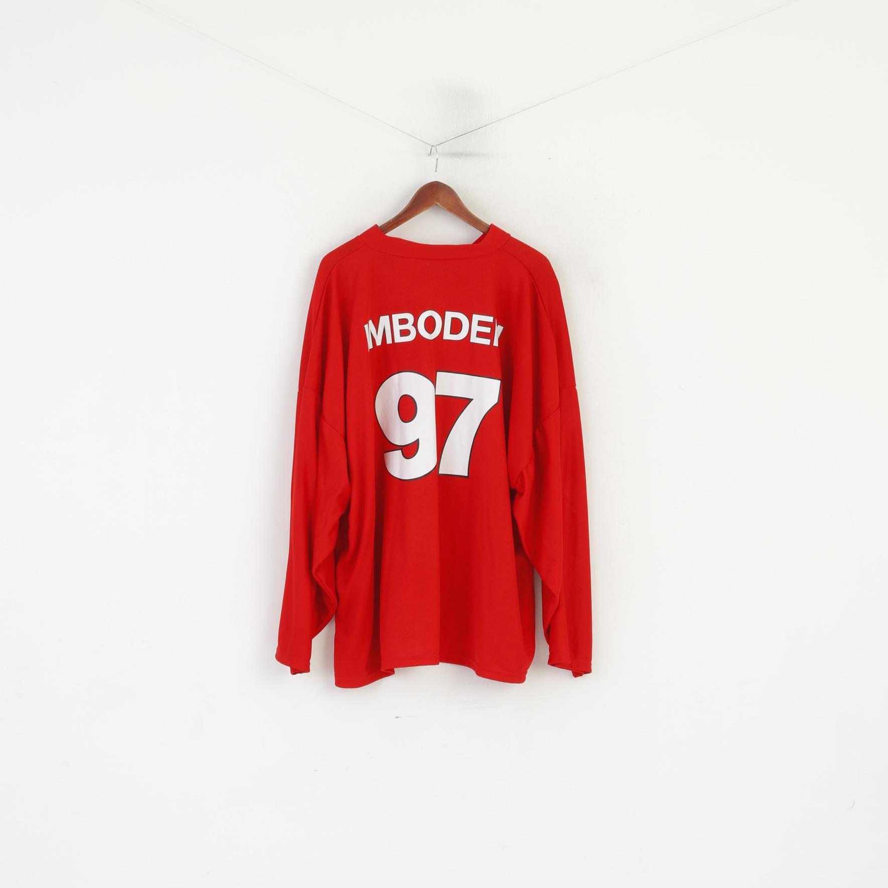 Ochsner Hockey Men XXL Oversize Shirt Red Vintage Imboden Chicago Blackhawks #97