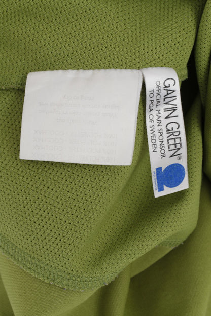 Galvin Green Chemise 44 XL pour femme Vert Coolmax Haut actif à col zippé