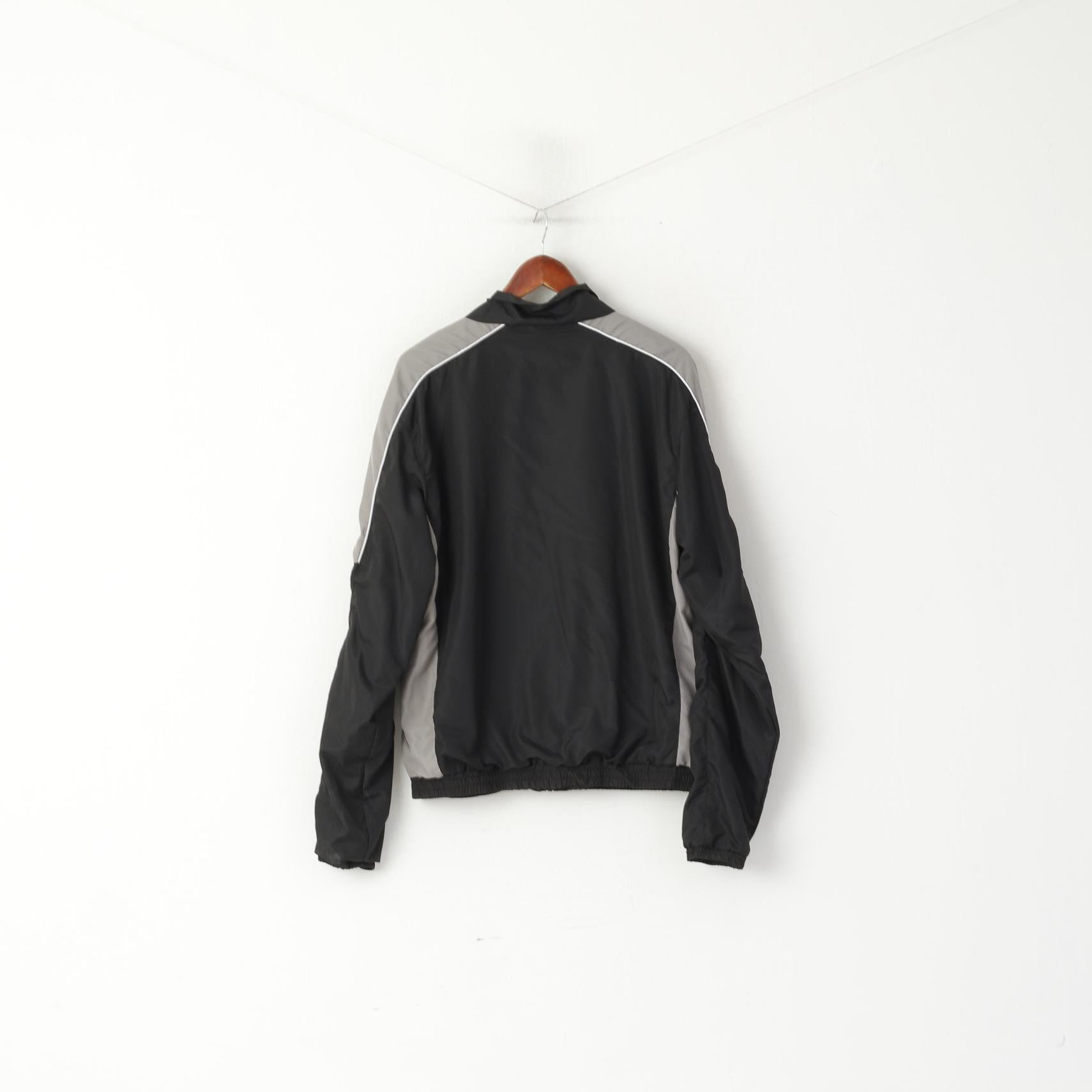 Route 66 Men XL Jacket Black Lightweight Zip Up Feel The Freedom Sport Top