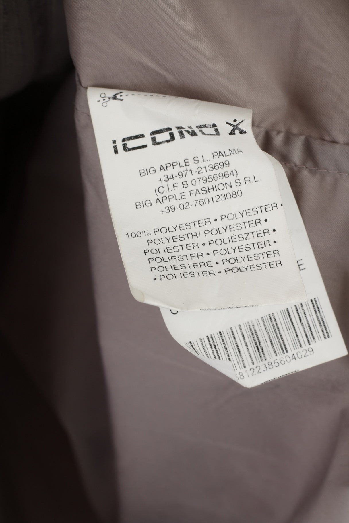 ICONO Mens L Casual Shirt Frost Grey Shiny Full Zipper Disco Top