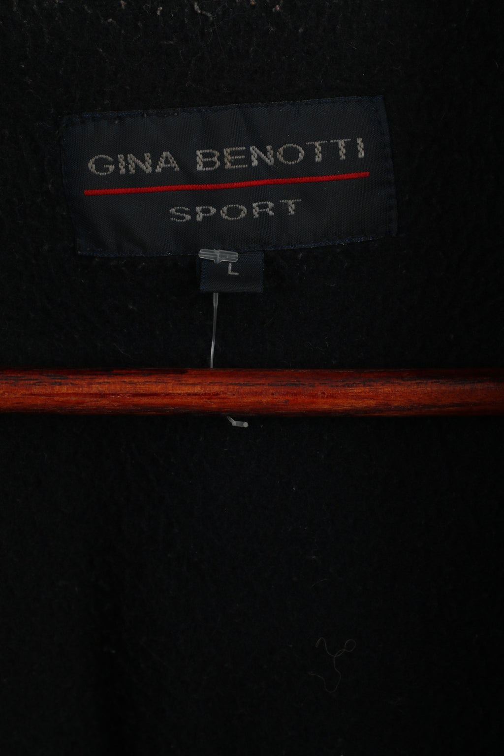 Gina Benotti Sport Women L Jacket Navy Blue Nylon Full Zipper Waterproof Top