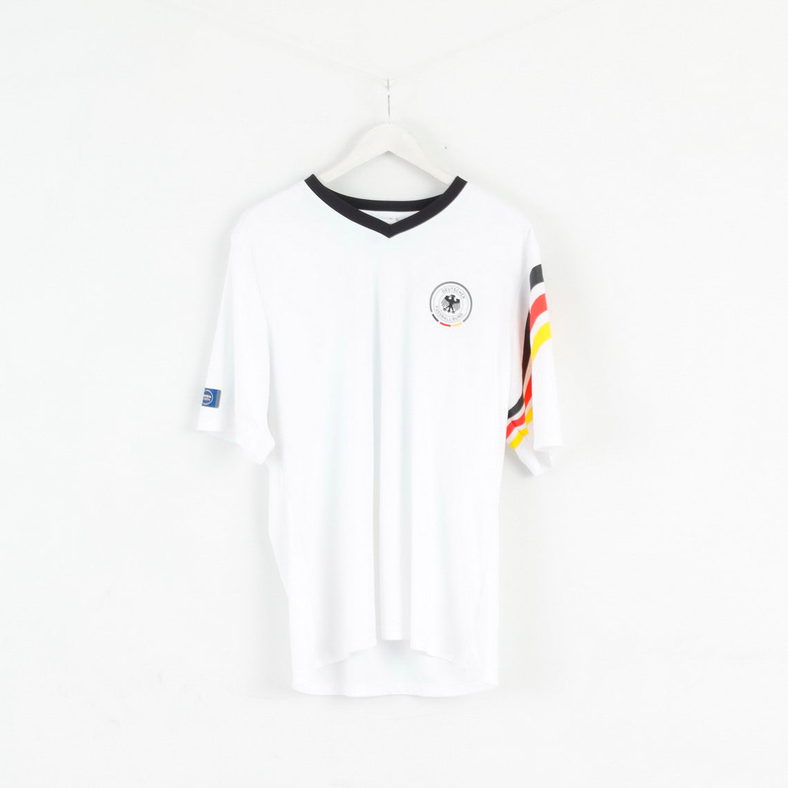 Adidas Deutscher Fussball Bund Mens XL Shirt Blanc Jogis Joker 14 fourrure Rio Football Jersey
