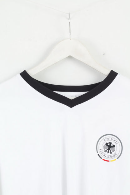 Adidas Deutscher Fussball Bund Mens XL Shirt Blanc Jogis Joker 14 fourrure Rio Football Jersey