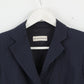 Emporio Armani Womens S Blazer Navy Striped Fit Made in Italy Jacket